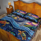Heal Country Heal Our Nation Aboriginal Dreamtime Quilt Bed Set