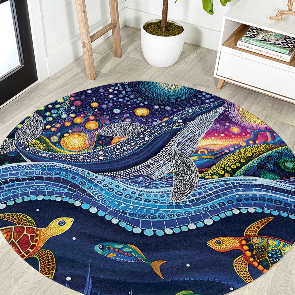 Heal Country Heal Our Nation Aboriginal Dreamtime Round Carpet