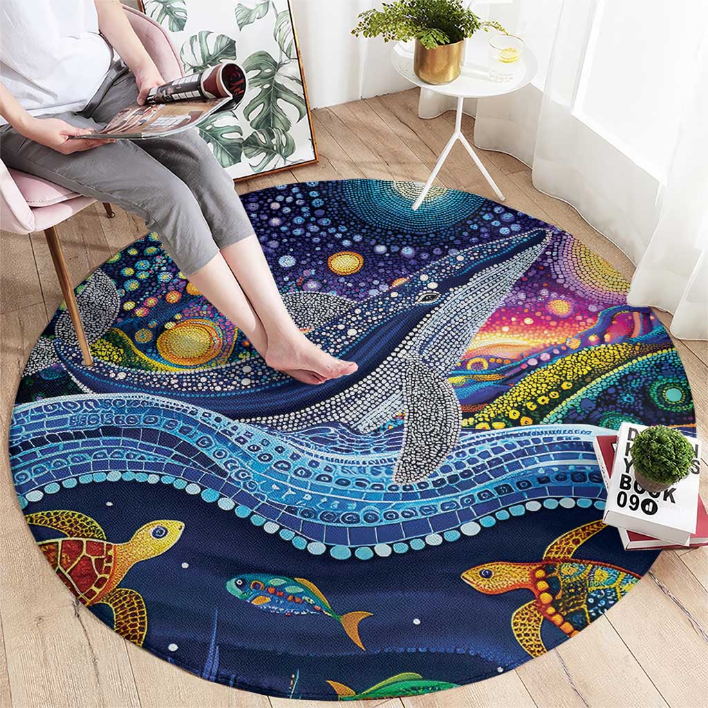 Heal Country Heal Our Nation Aboriginal Dreamtime Round Carpet