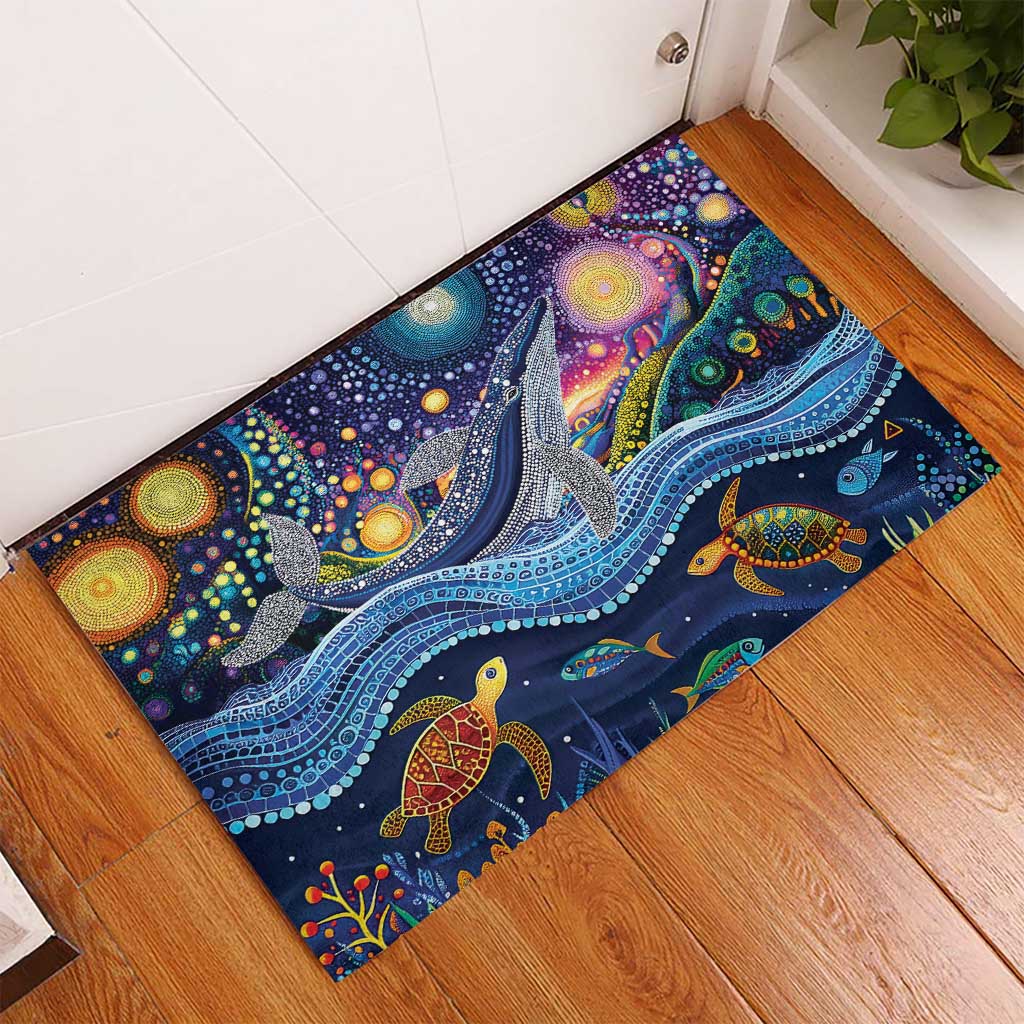 Heal Country Heal Our Nation Aboriginal Dreamtime Rubber Doormat