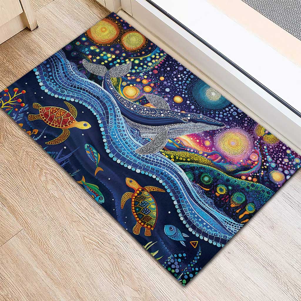 Heal Country Heal Our Nation Aboriginal Dreamtime Rubber Doormat