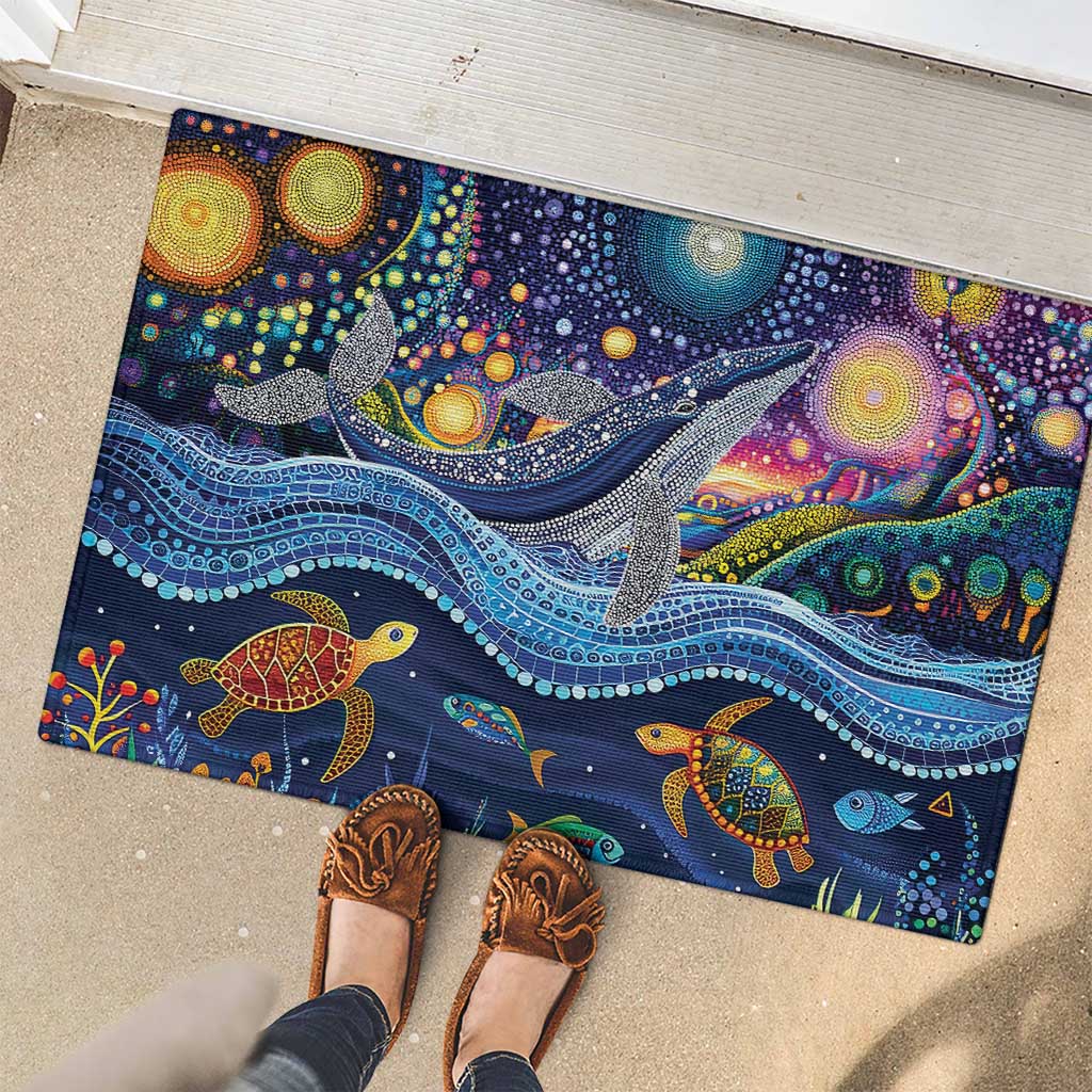 Heal Country Heal Our Nation Aboriginal Dreamtime Rubber Doormat
