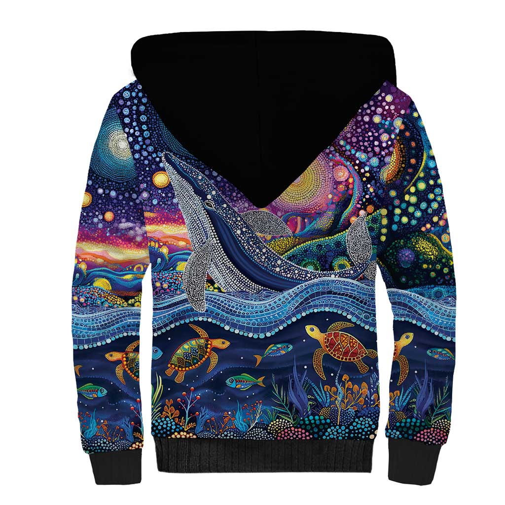 Heal Country Heal Our Nation Aboriginal Dreamtime Sherpa Hoodie