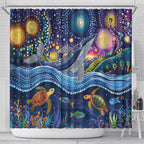 Heal Country Heal Our Nation Aboriginal Dreamtime Shower Curtain