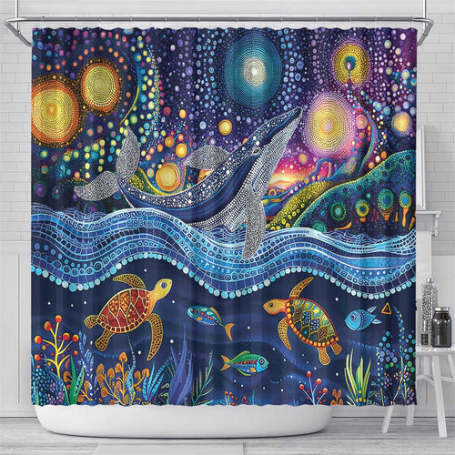 Heal Country Heal Our Nation Aboriginal Dreamtime Shower Curtain