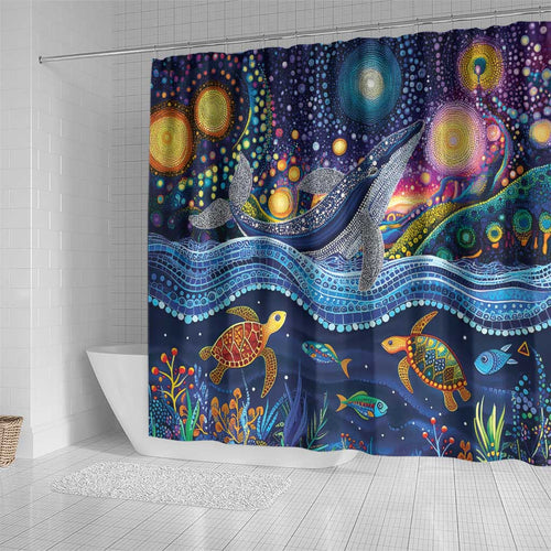 Heal Country Heal Our Nation Aboriginal Dreamtime Shower Curtain