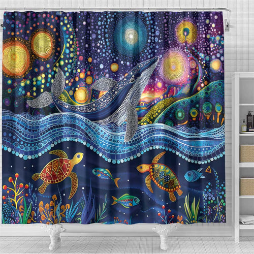 Heal Country Heal Our Nation Aboriginal Dreamtime Shower Curtain