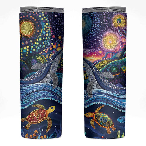 Heal Country Heal Our Nation Aboriginal Dreamtime Skinny Tumbler