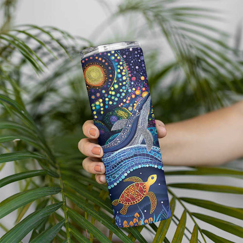 Heal Country Heal Our Nation Aboriginal Dreamtime Skinny Tumbler