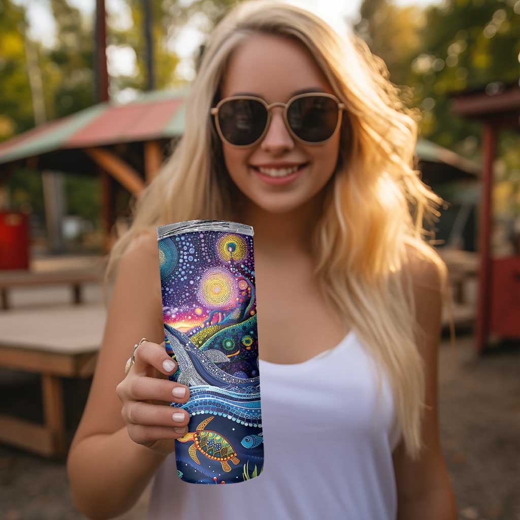 Heal Country Heal Our Nation Aboriginal Dreamtime Skinny Tumbler