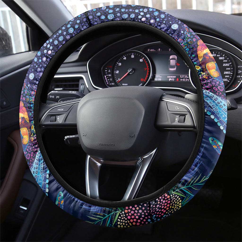 Heal Country Heal Our Nation Aboriginal Dreamtime Steering Wheel Cover
