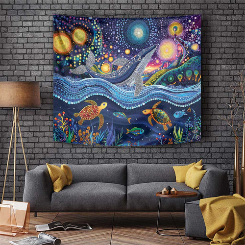 Heal Country Heal Our Nation Aboriginal Dreamtime Tapestry