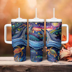 Heal Country Heal Our Nation Aboriginal Dreamtime Tumbler With Handle