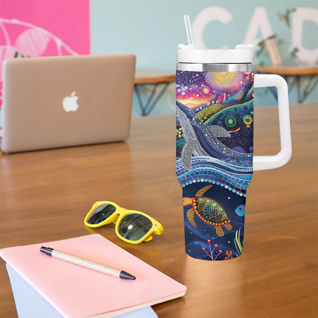 Heal Country Heal Our Nation Aboriginal Dreamtime Tumbler With Handle