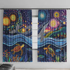 Heal Country Heal Our Nation Aboriginal Dreamtime Window Curtain
