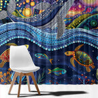 Heal Country Heal Our Nation Aboriginal Dreamtime Window Curtain