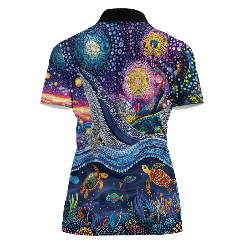 Heal Country Heal Our Nation Aboriginal Dreamtime Women Polo Shirt