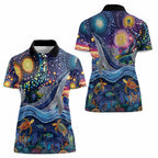 Heal Country Heal Our Nation Aboriginal Dreamtime Women Polo Shirt
