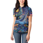 Heal Country Heal Our Nation Aboriginal Dreamtime Women Polo Shirt
