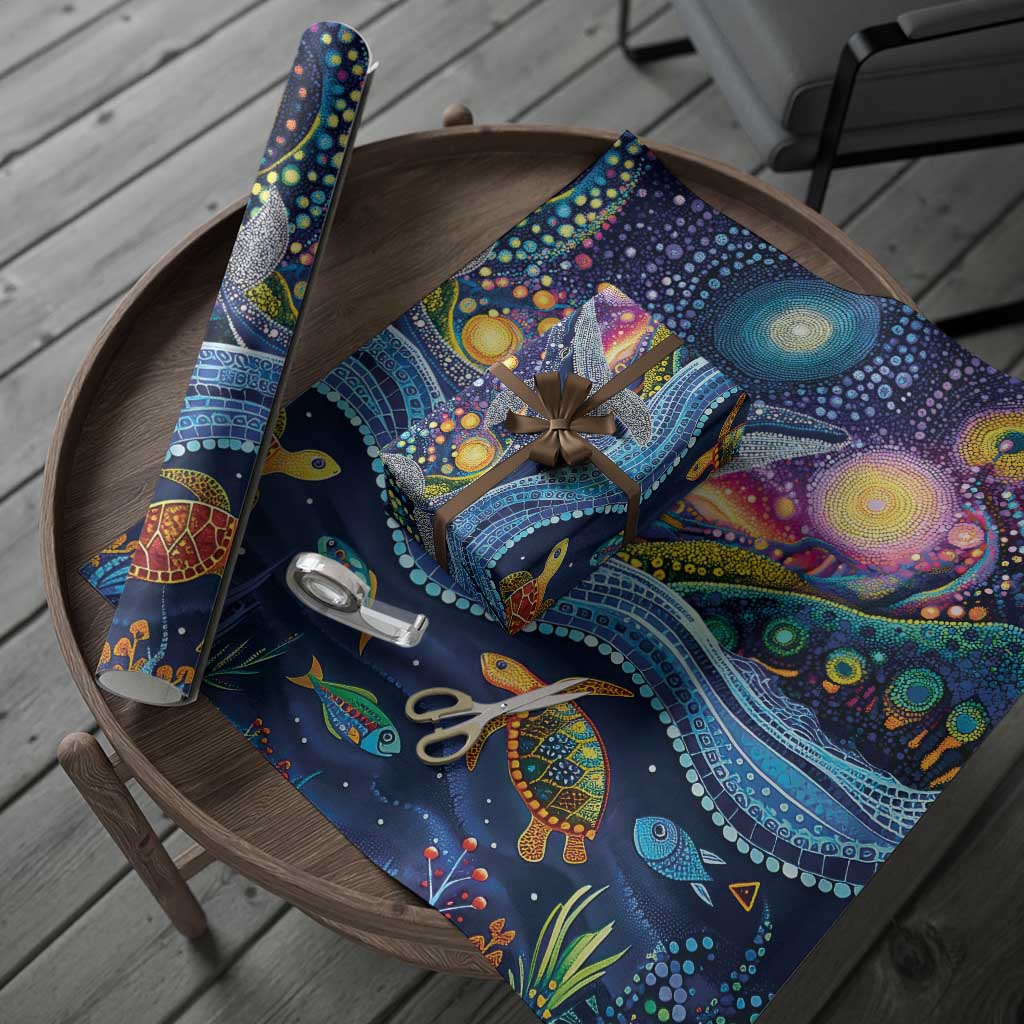 Heal Country Heal Our Nation Aboriginal Dreamtime Wrapping Paper - Aussie Hoodie
