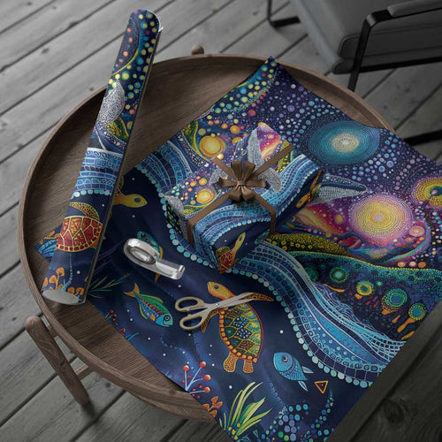 Heal Country Heal Our Nation Aboriginal Dreamtime Wrapping Paper - Aussie Hoodie