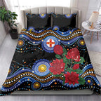 Australia New South Wales Waratahs Bedding Set Aboriginal Dot Art