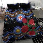 Australia New South Wales Waratahs Bedding Set Aboriginal Dot Art