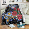 Australia New South Wales Waratahs Blanket Aboriginal Dot Art