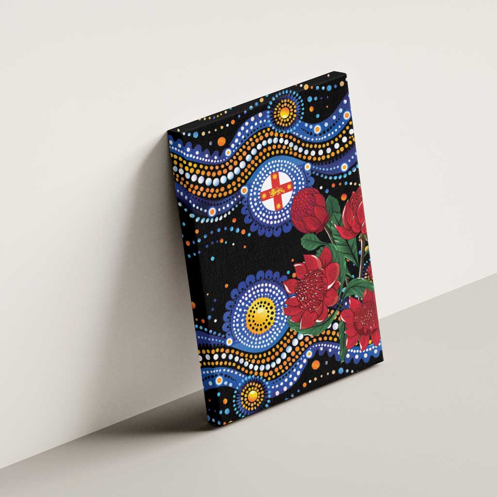 Australia New South Wales Waratahs Canvas Wall Art Aboriginal Dot Art
