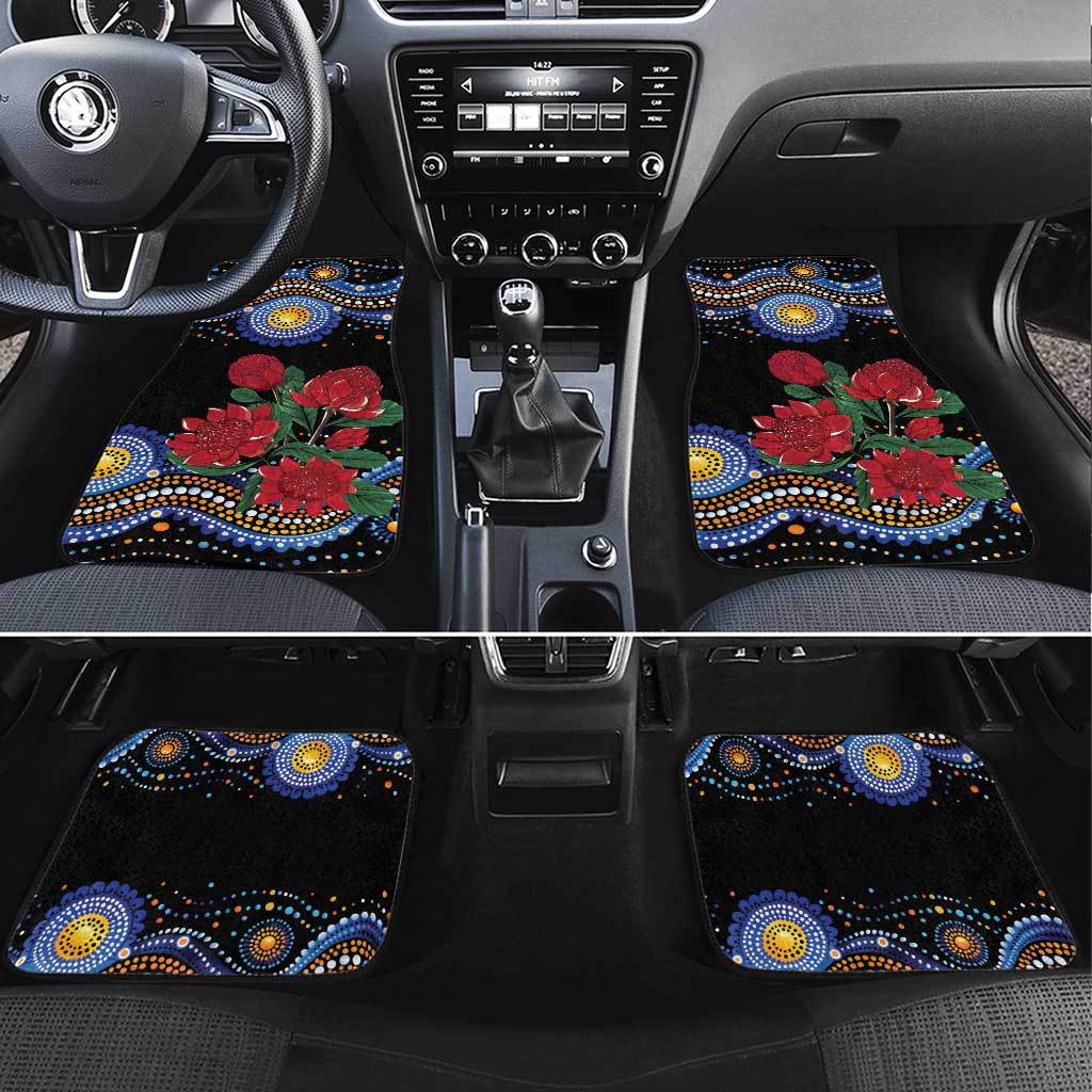 Australia New South Wales Waratahs Car Mats Aboriginal Dot Art
