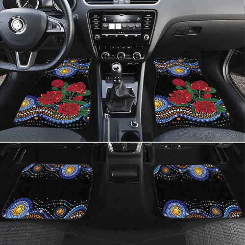 Australia New South Wales Waratahs Car Mats Aboriginal Dot Art