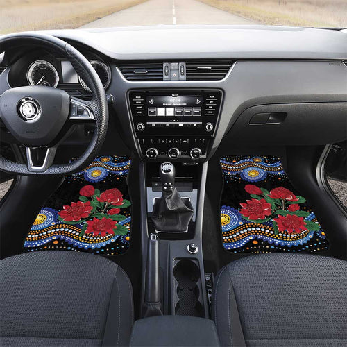Australia New South Wales Waratahs Car Mats Aboriginal Dot Art