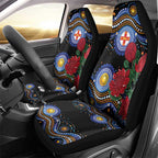 Australia New South Wales Waratahs Car Seat Cover Aboriginal Dot Art