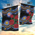Australia New South Wales Waratahs Garden Flag Aboriginal Dot Art