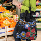 Australia New South Wales Waratahs Grocery Bag Aboriginal Dot Art