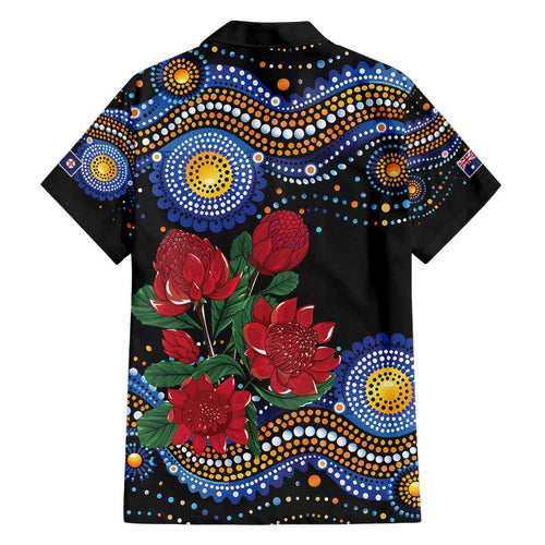 Australia New South Wales Waratahs Hawaiian Shirt Aboriginal Dot Art