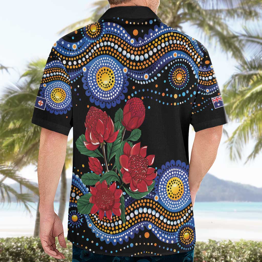 Australia New South Wales Waratahs Hawaiian Shirt Aboriginal Dot Art