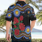 Australia New South Wales Waratahs Hawaiian Shirt Aboriginal Dot Art