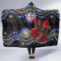 Australia New South Wales Waratahs Hooded Blanket Aboriginal Dot Art