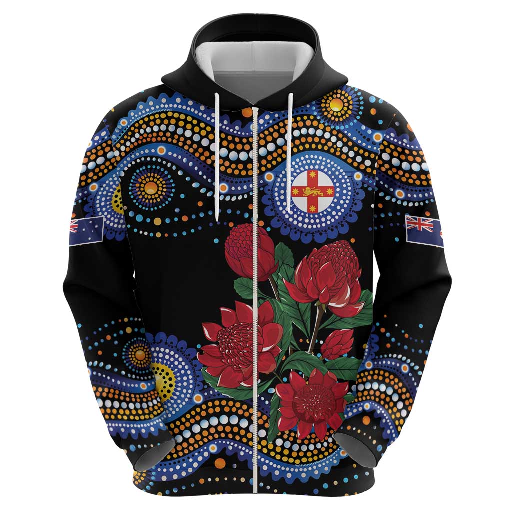 Australia New South Wales Waratahs Hoodie Aboriginal Dot Art