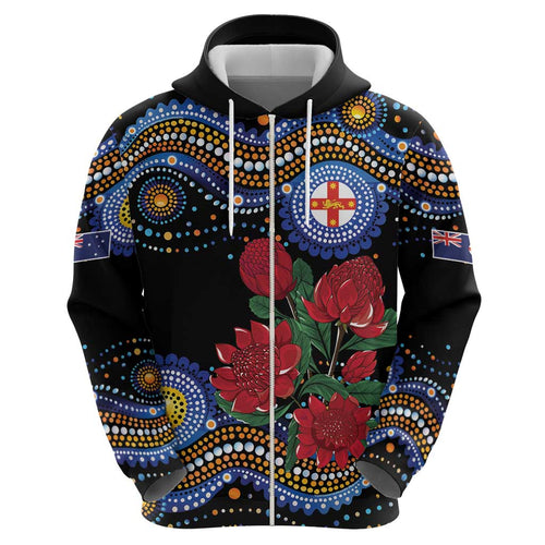 Australia New South Wales Waratahs Hoodie Aboriginal Dot Art