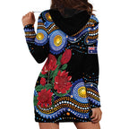 Australia New South Wales Waratahs Hoodie Dress Aboriginal Dot Art