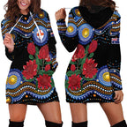 Australia New South Wales Waratahs Hoodie Dress Aboriginal Dot Art
