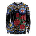 Australia New South Wales Waratahs Long Sleeve Shirt Aboriginal Dot Art
