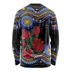Australia New South Wales Waratahs Long Sleeve Shirt Aboriginal Dot Art