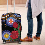 Australia New South Wales Waratahs Luggage Cover Aboriginal Dot Art