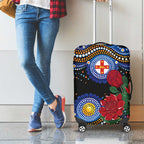 Australia New South Wales Waratahs Luggage Cover Aboriginal Dot Art