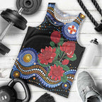 Australia New South Wales Waratahs Men Tank Top Aboriginal Dot Art