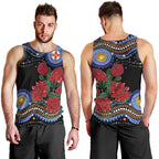 Australia New South Wales Waratahs Men Tank Top Aboriginal Dot Art