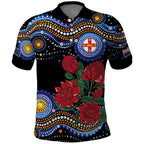 Australia New South Wales Waratahs Polo Shirt Aboriginal Dot Art